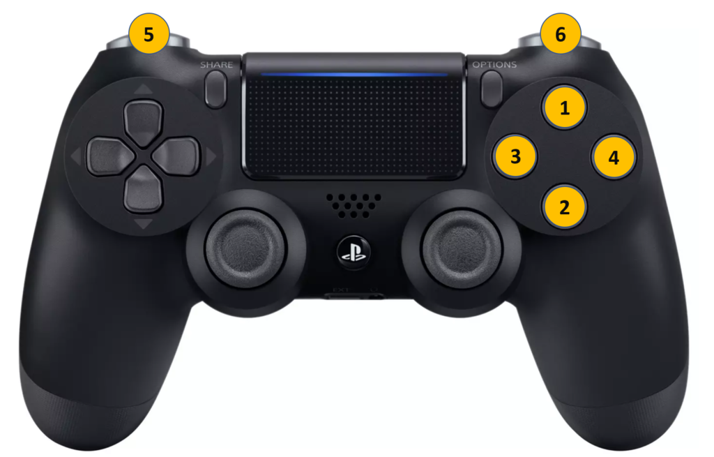 PS4 Games controller app controls